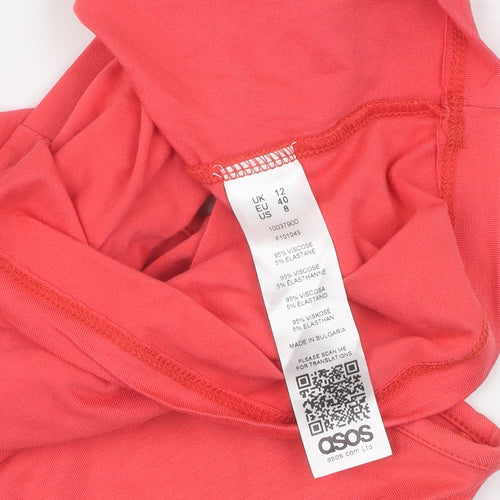 ASOS Women's Red Cropped Tank, Size 12, Casual Summer