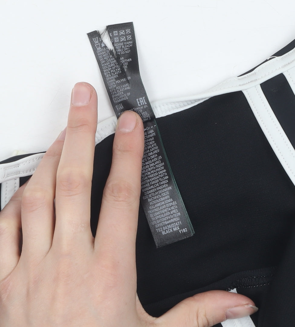 Marks and Spencer Women's Black One Piece Swimsuit Size 18