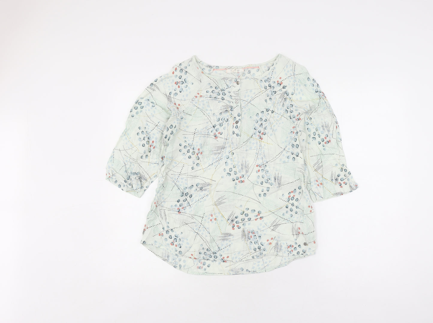 White Stuff Women's Multicoloured Floral Blouse, Size 12