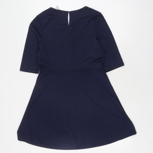 New Look Women's Blue A-Line Casual Dress Size 14