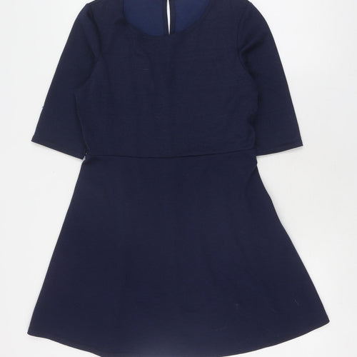 New Look Women's Blue A-Line Casual Dress Size 14