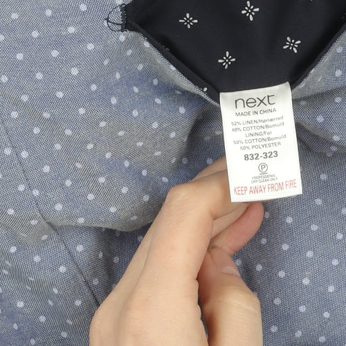 Next Men's Blue Slim Fit Long Blazer 42L