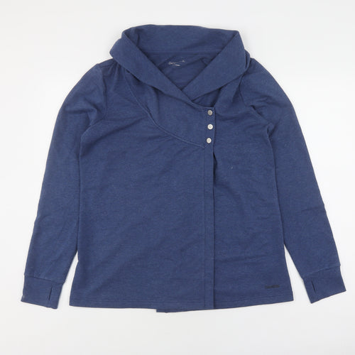 Danskin Women's Blue Cardigan Sweatshirt, Size L
