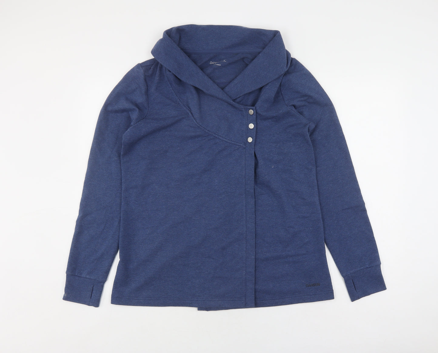 Danskin Women's Blue Cardigan Sweatshirt, Size L