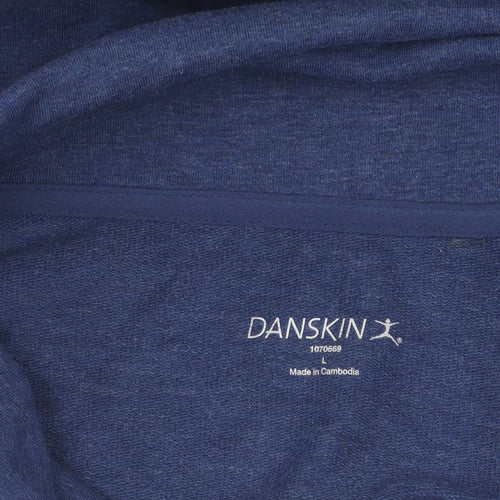 Danskin Women's Blue Cardigan Sweatshirt, Size L