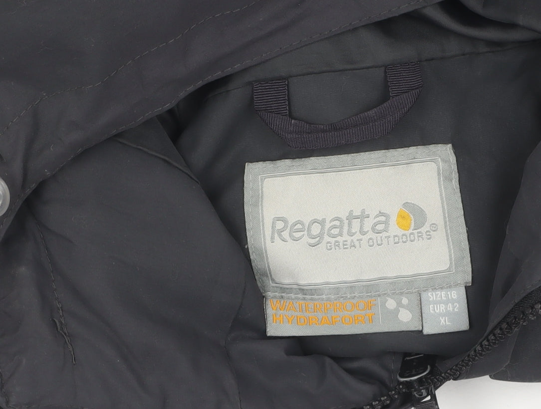 Regatta Women's Black Parka Jacket Size 16