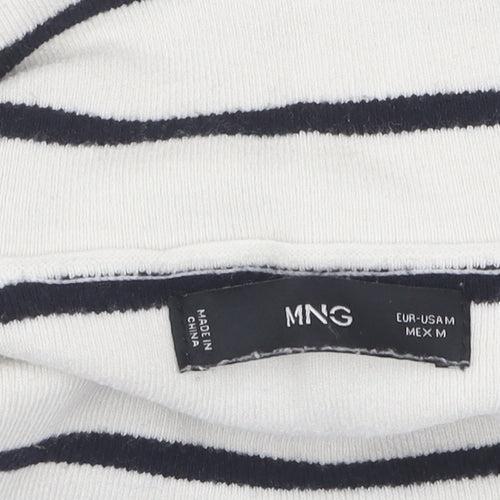 MNG Women's Ivory Roll Neck Pullover Jumper Size M