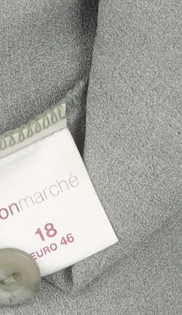 Bonmarché Women's Green Button-Up Shirt Size 18