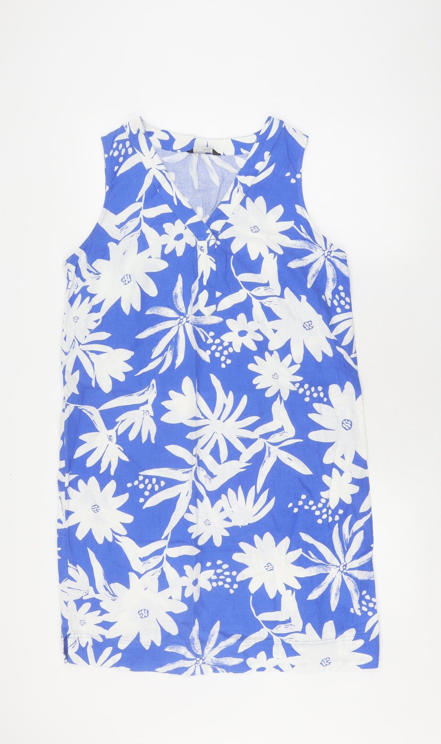 Marks and Spencer Women's Blue Floral Dress Size 12