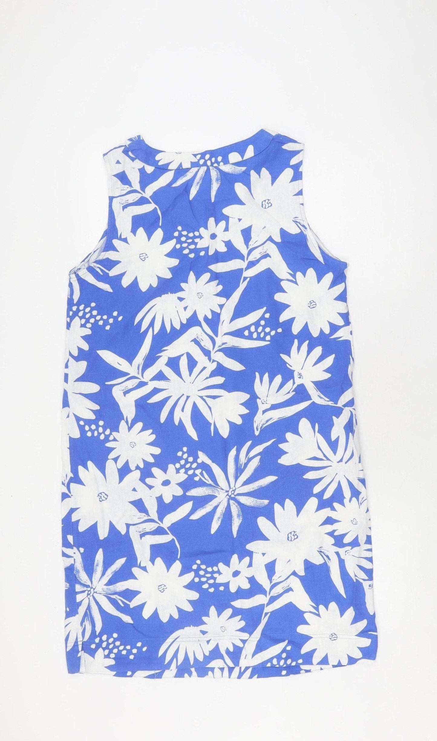 Marks and Spencer Women's Blue Floral Dress Size 12