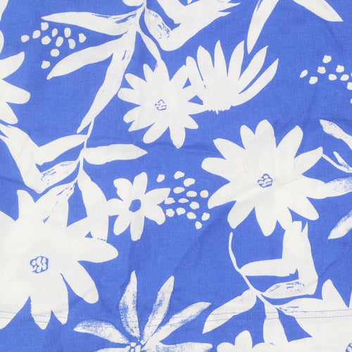 Marks and Spencer Women's Blue Floral Dress Size 12