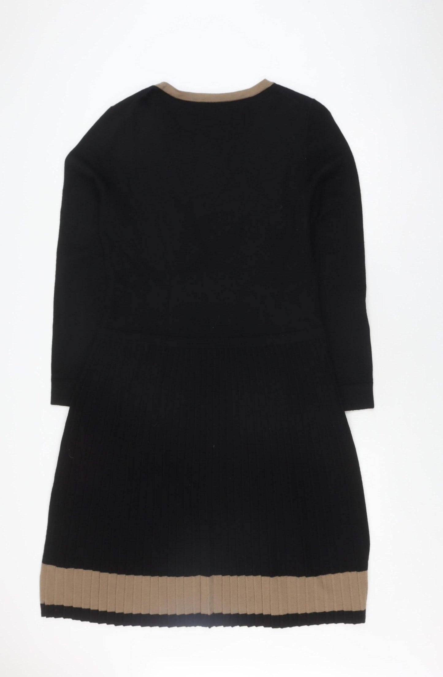 Jaeger Women's Black Wool Knee-Length Dress