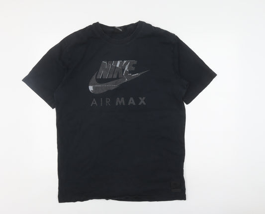 Nike Men's Black Air Max Logo T-Shirt L