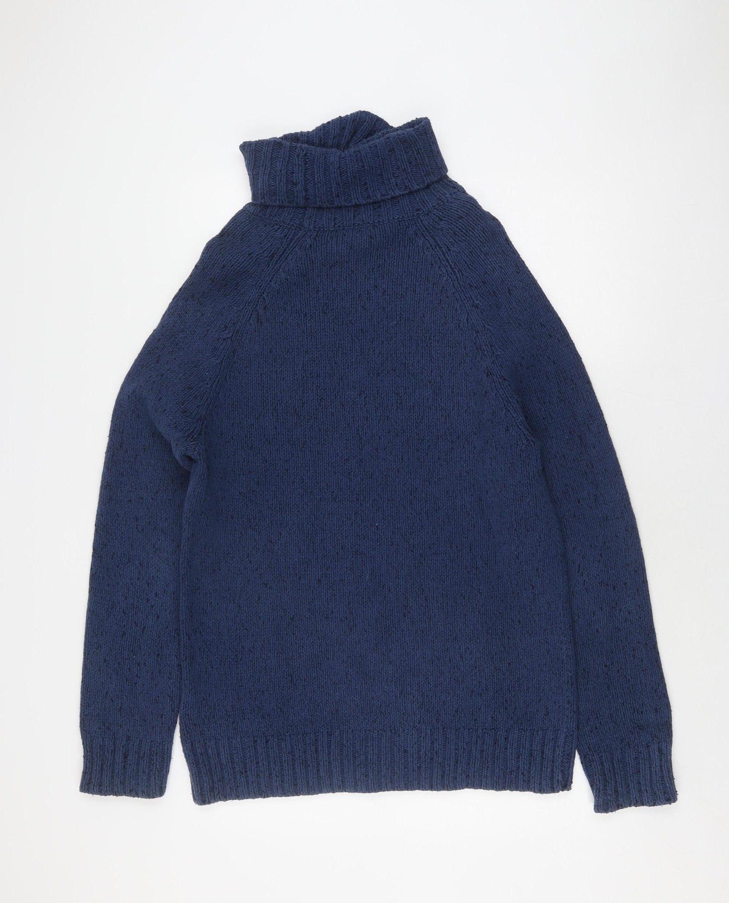 COS Women's Blue Roll Neck Knit Pullover Jumper M