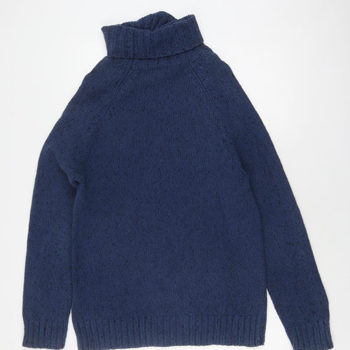 COS Women's Blue Roll Neck Knit Pullover Jumper M