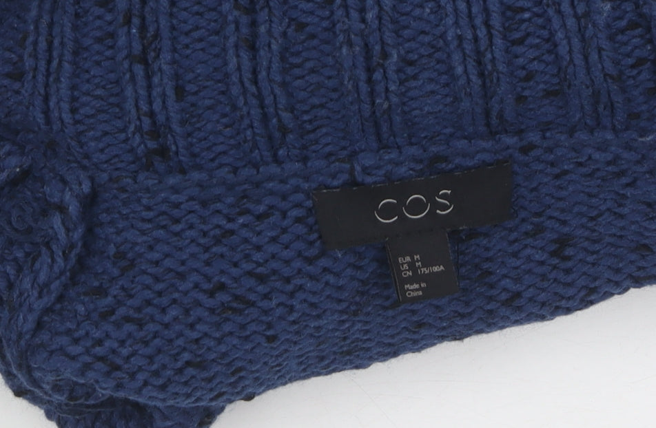 COS Women's Blue Roll Neck Knit Pullover Jumper M