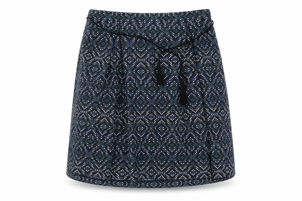 Front view of John Lewis Women's Geometric A-Line Skirt, size 18