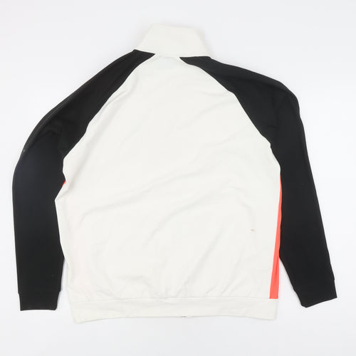 Ashaway Men's Track Jacket XL White Polyester Full Zip