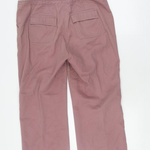 EWM Women's Pink Cropped Trousers Size 16