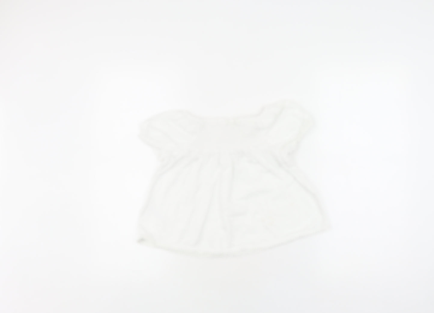 Monsoon Girls White Embroidered Cotton Blouse 7-8 Years