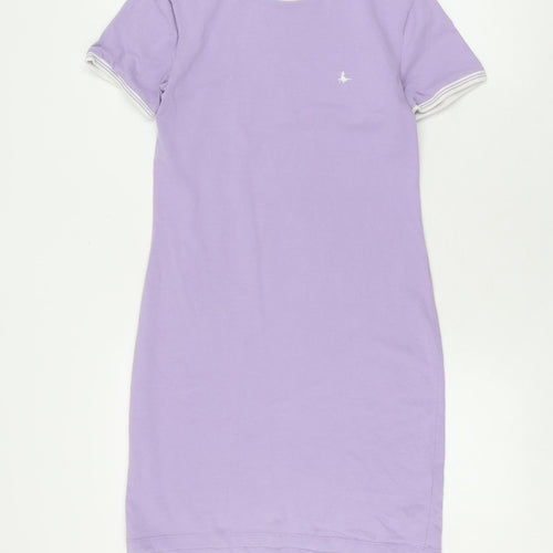 Jack Wills Women's Purple T-Shirt Dress Size 10