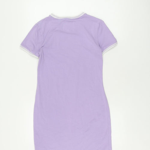 Jack Wills Women's Purple T-Shirt Dress Size 10