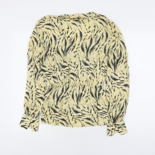 H&M Women's Multicoloured Wrap Blouse, Size 12