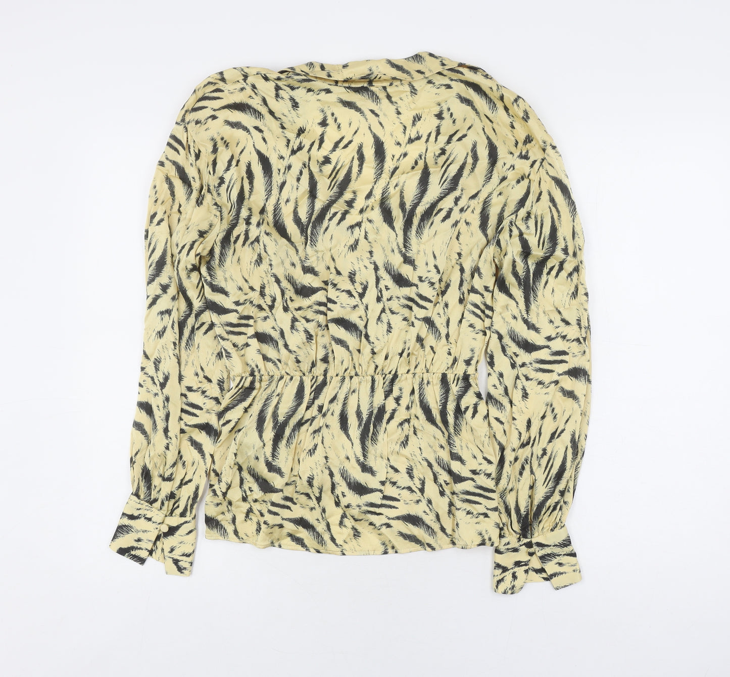 H&M Women's Multicoloured Wrap Blouse, Size 12