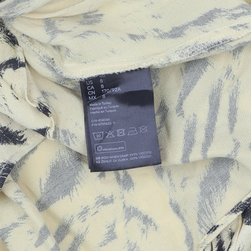 H&M Women's Multicoloured Wrap Blouse, Size 12