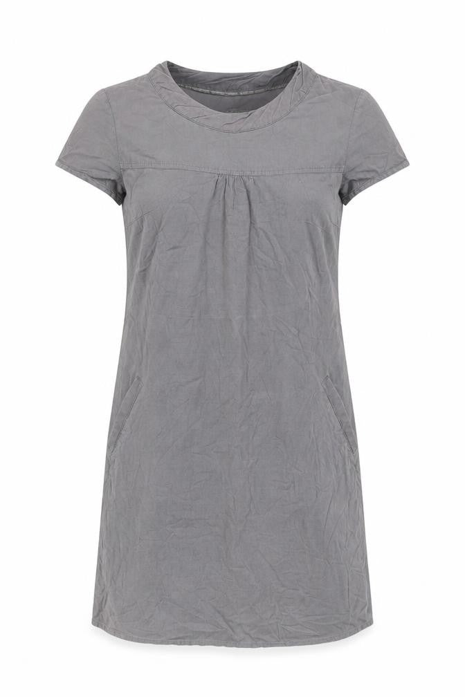 Front view of ESPRIT Women's Grey Shift Dress, size 10