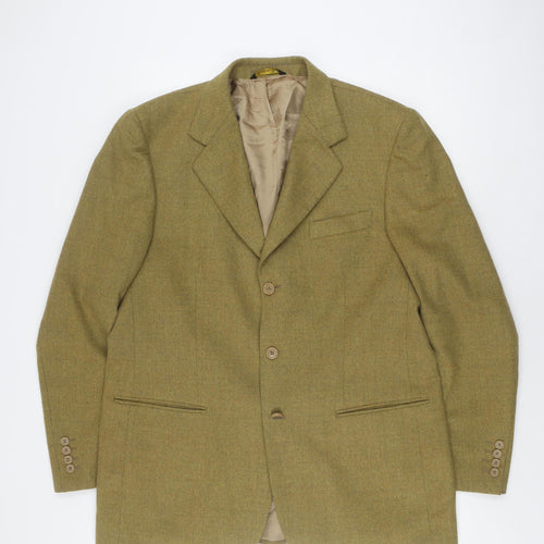 Zignone Men's Brown Wool Blazer UK Size 44