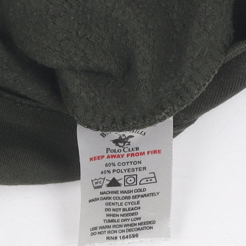 Beverly Hills Polo Club Boys Green Pullover Hoodie 5-6 Years