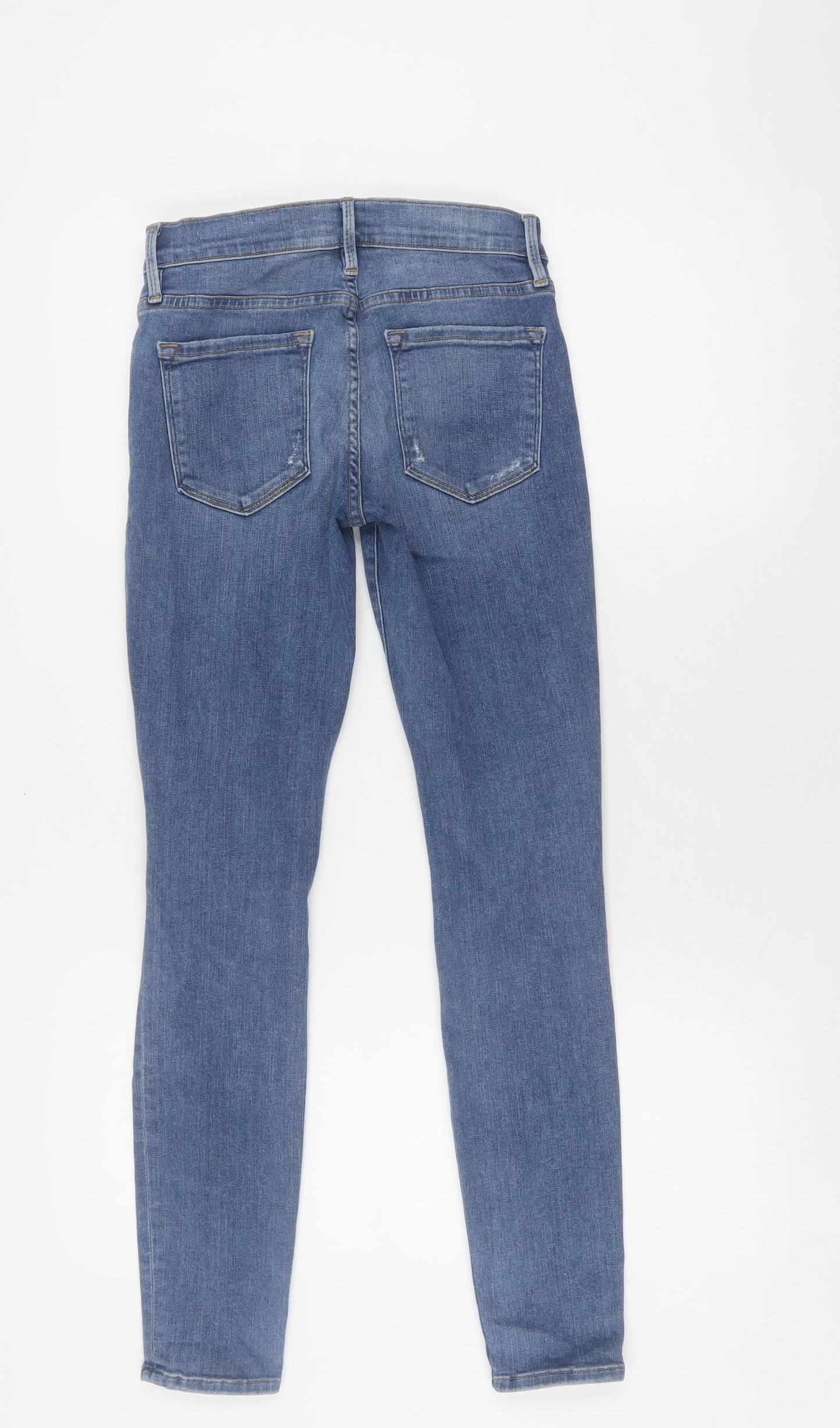 Frame Women's Blue Skinny Jeans Size 25, Distressed