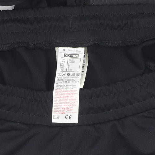 Kipsta Men's Black Compression Trousers L