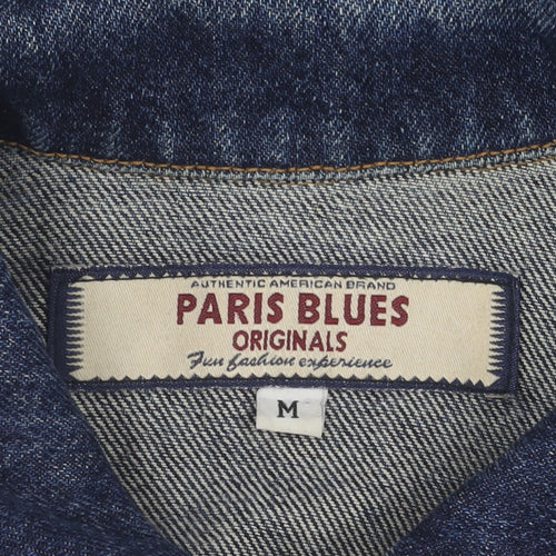 Paris Blues Women's Blue Denim Jacket M Casual Style