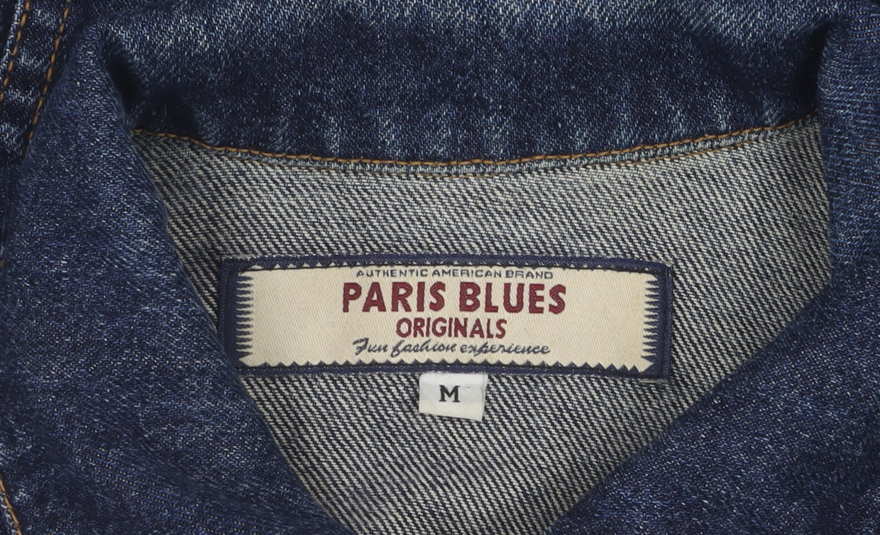 Paris Blues Women's Blue Denim Jacket M Casual Style