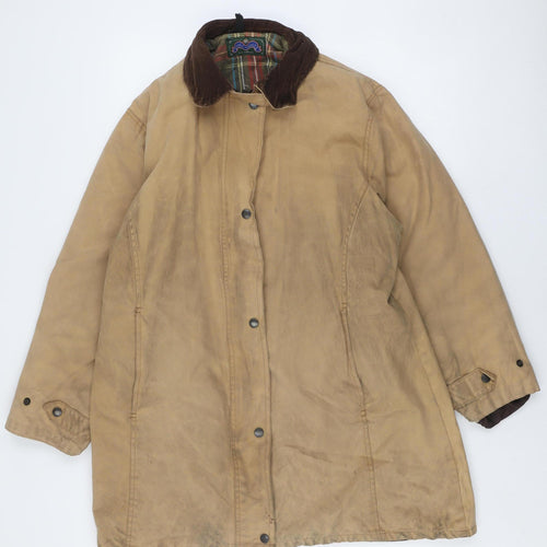 Royal Paddock Women's Beige Cotton Overcoat Size 10