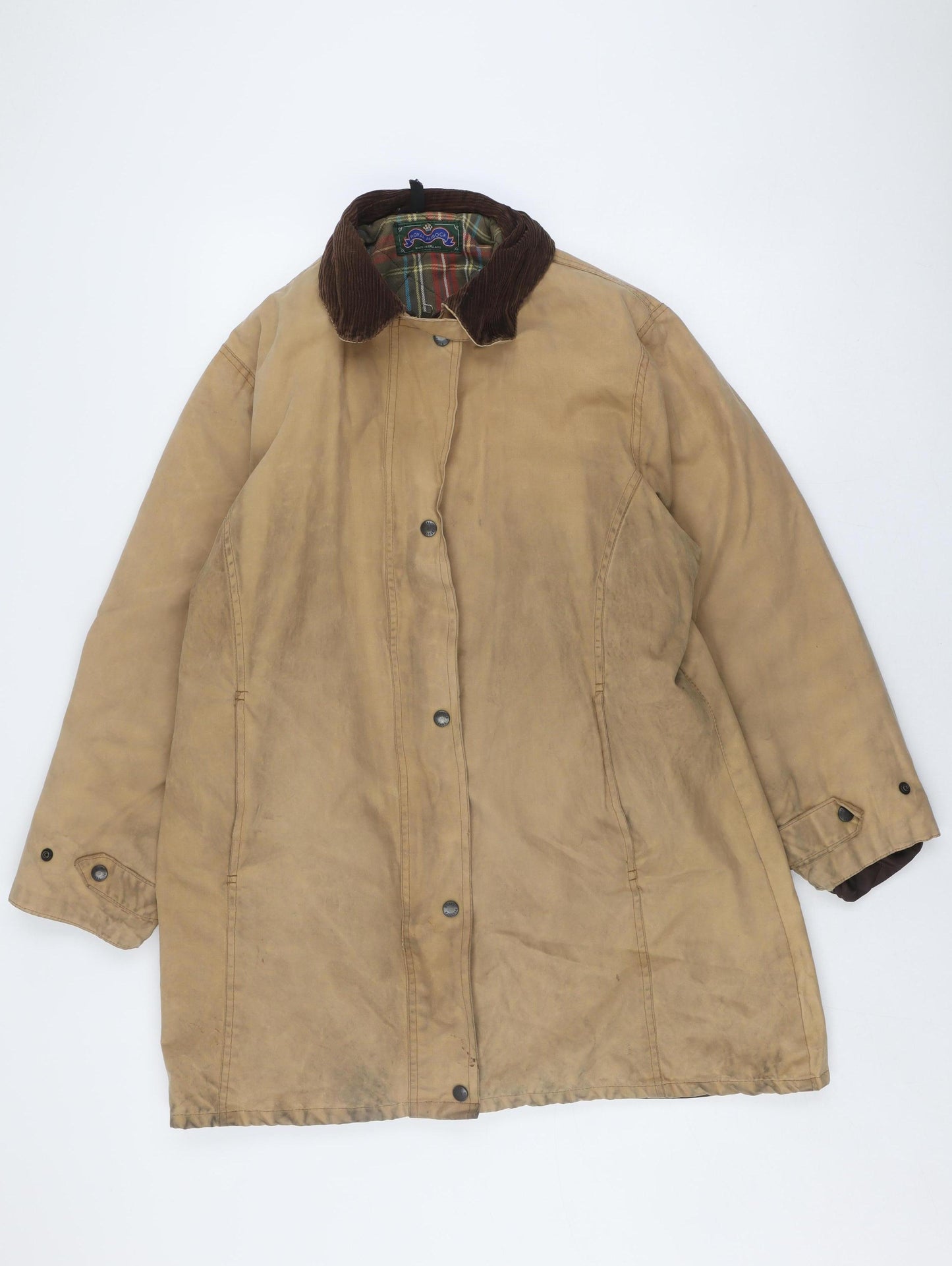 Royal Paddock Women's Beige Cotton Overcoat Size 10