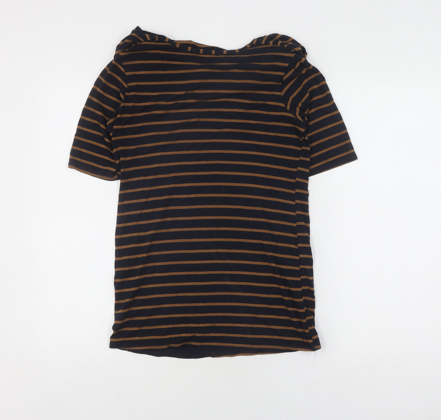 Mamas & Papas Women's Black Striped Cowl Neck T-Shirt