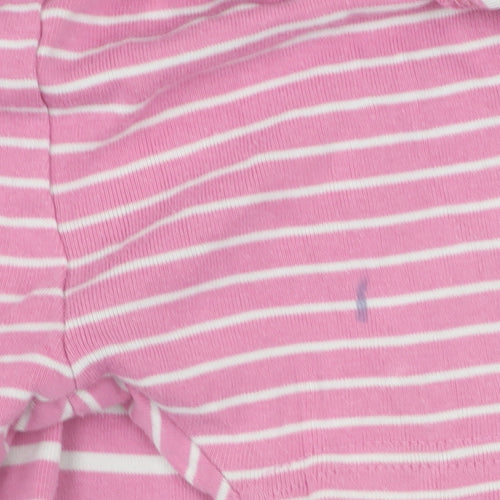 JoJo Maman Bébé Girls Pink Stripe A-Line Skirt 12-24 Months