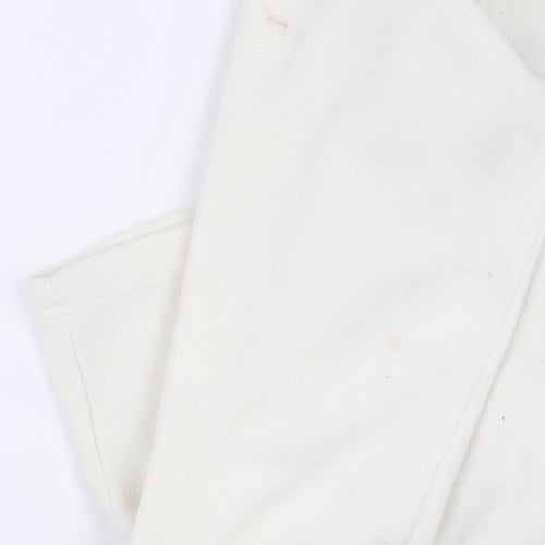 Blair Women's Ivory Fleece Jacket Large, Buttoned