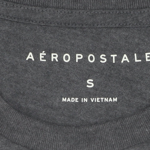 Aéropostale Men's Grey S Graphic T-Shirt Regular Fit