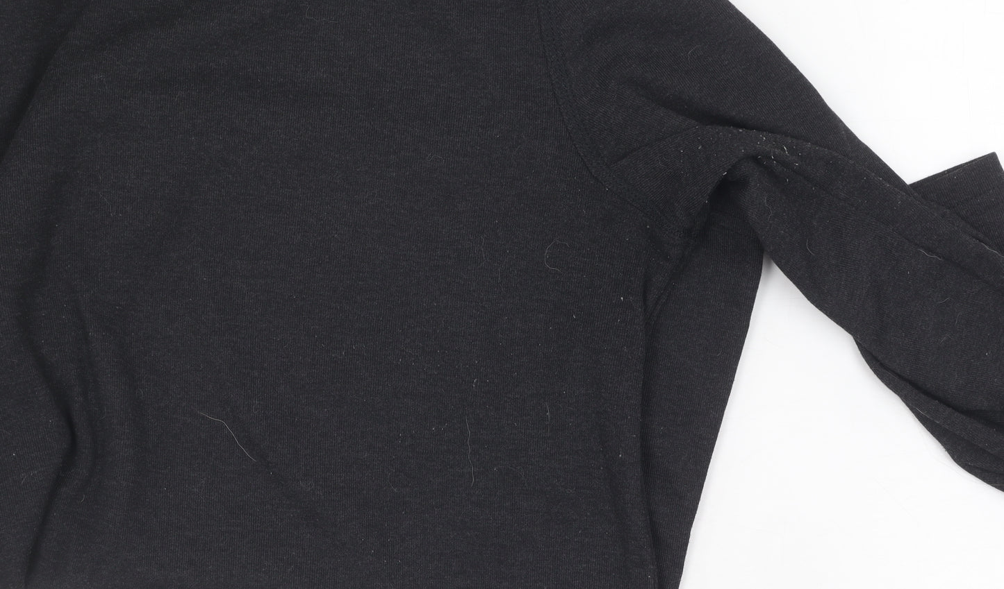 Decathlon Women Black Size 2 Casual Long Sleeve Top