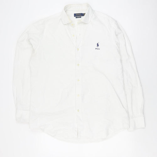 Ralph Lauren Men's White Classic Fit Shirt L