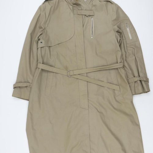 Debenhams Women's Beige Trench Coat Size 16
