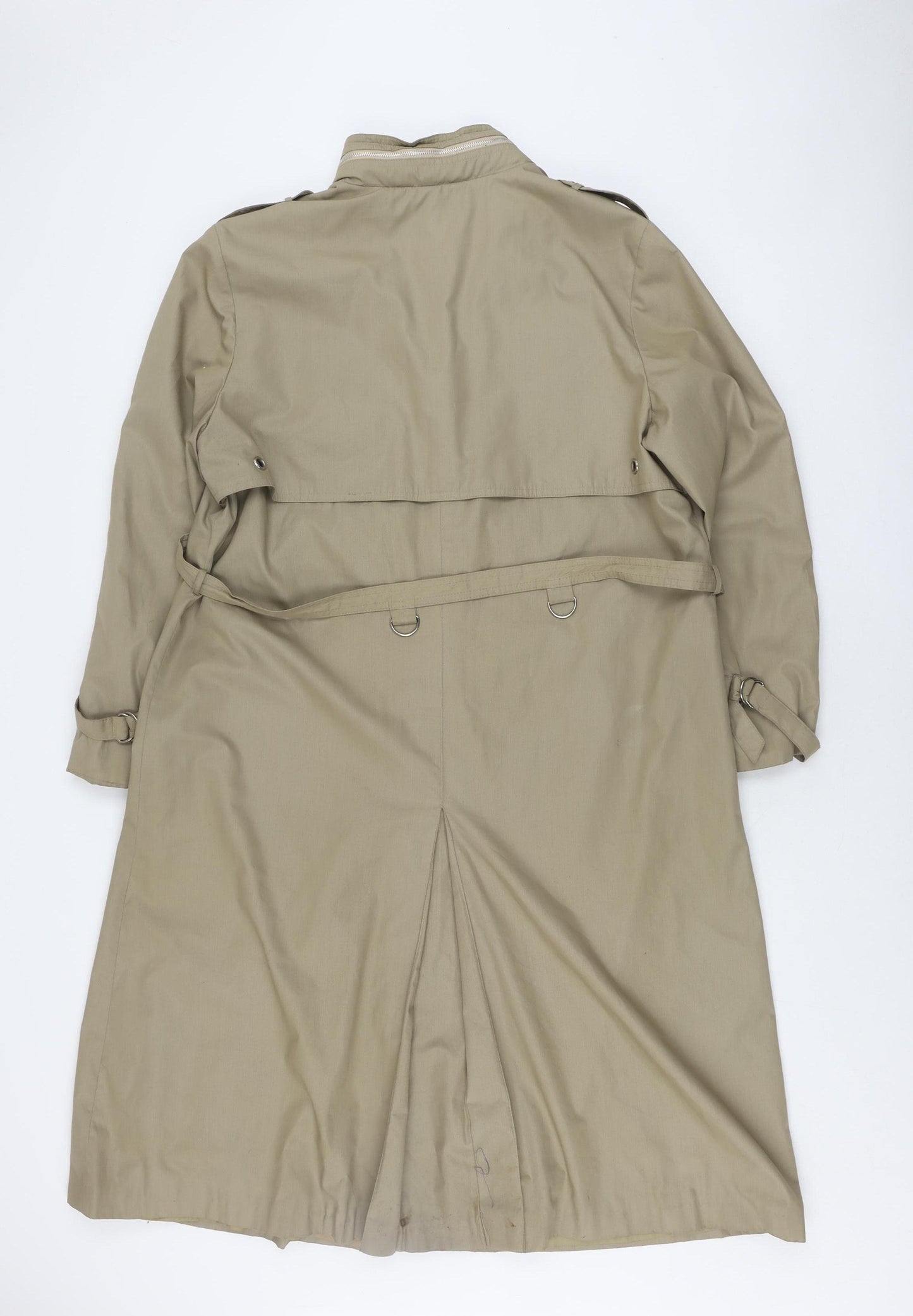 Debenhams Women's Beige Trench Coat Size 16