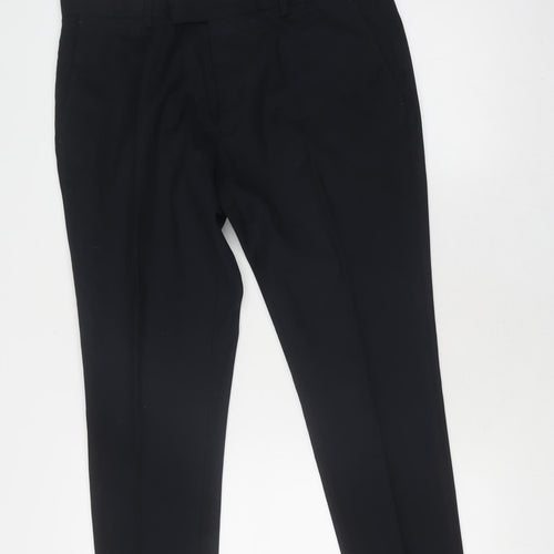 Ventuno 21 Men's Black Formal Tapered Trousers