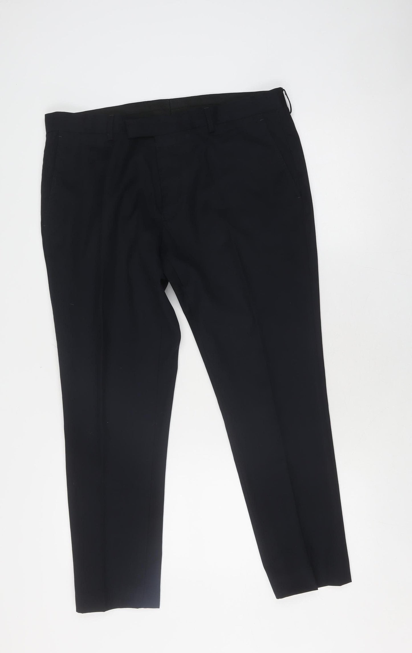 Ventuno 21 Men's Black Formal Tapered Trousers