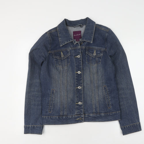 Gloria Vanderbilt Women's Blue 10 Denim Jacket