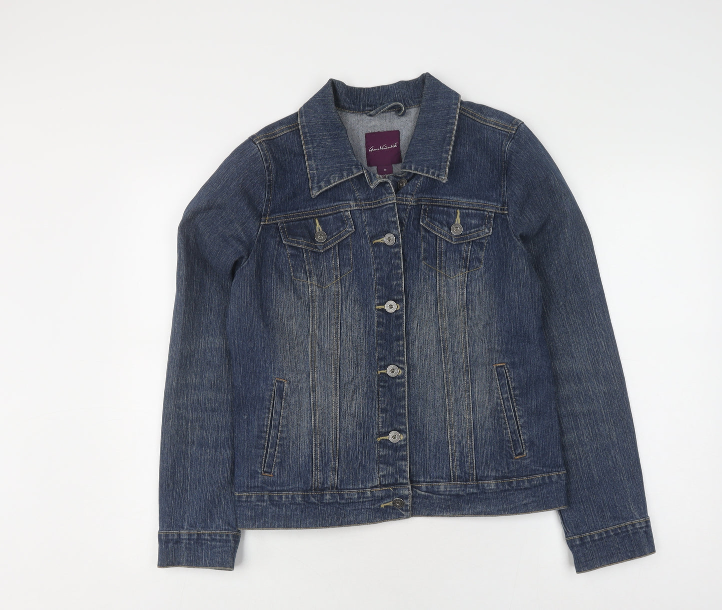 Gloria Vanderbilt Women's Blue 10 Denim Jacket